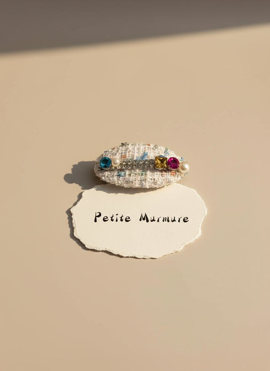 Sophia Tweed Bedazzled Clip