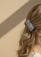 Alice Plaid Bejewelled Flat Bow