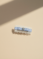 Alice Plaid Bejewelled Flat Bow