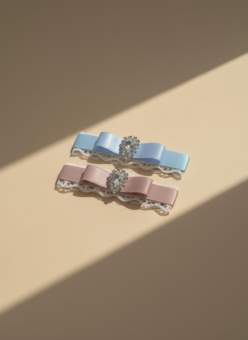 Lyra Tear Diamonds Flat Bow