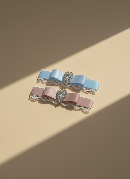 Lyra Tear Diamonds Flat Bow
