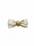 Vivian Embroidery Fleur Flat Bow