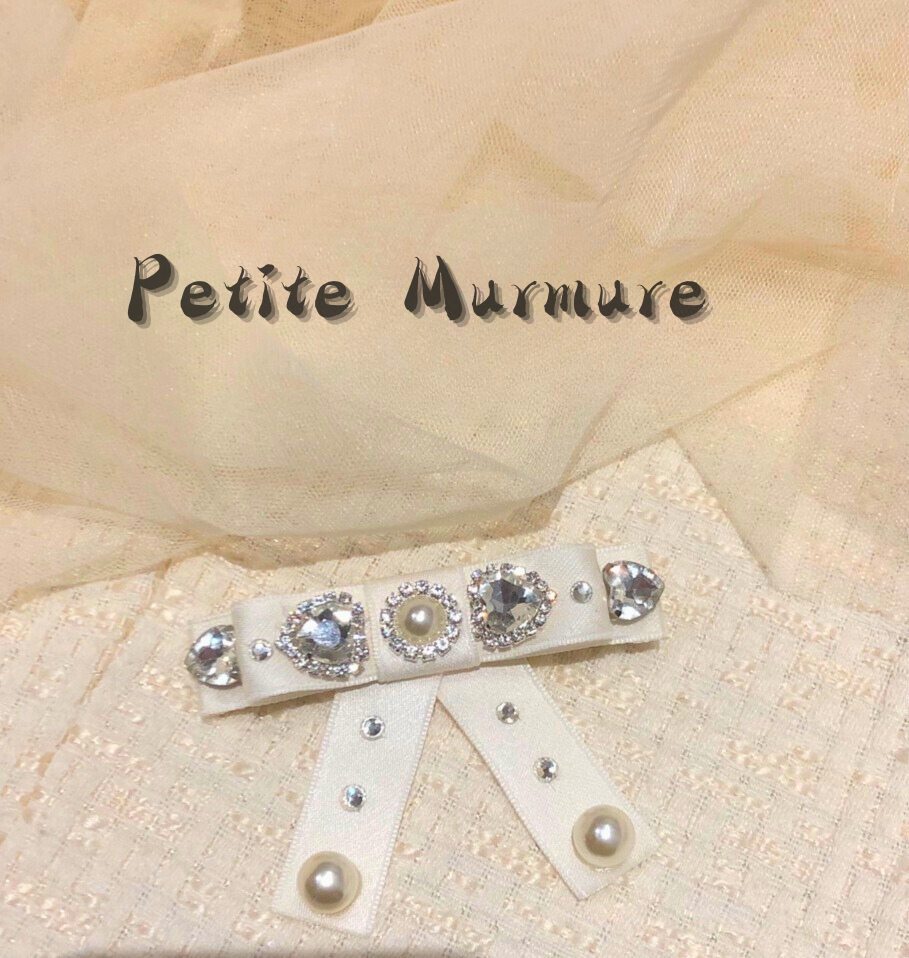 Nœud plat orné de bijoux Zoey Cœur