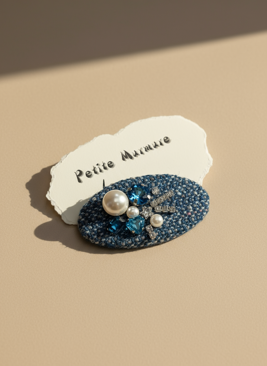 Sophia Tweed Bedazzled Clip