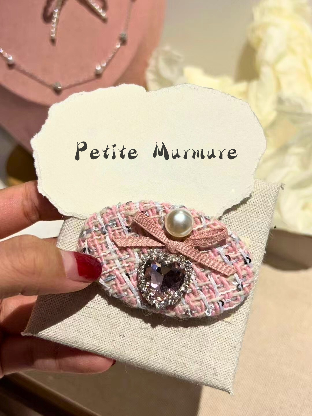Anabelle Tweed Bejewelled Clip