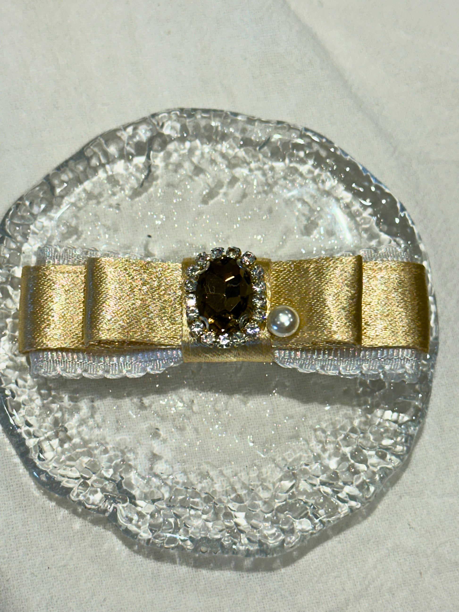 Diane Lace Bejewelled Flat Bow