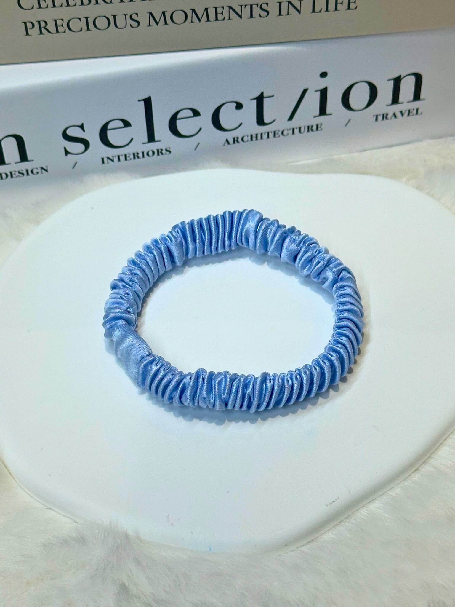 XS Dahlia mulberry Silk Scrunchies