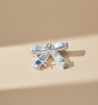 Eugenia Layered Bedazzled Flat Bow