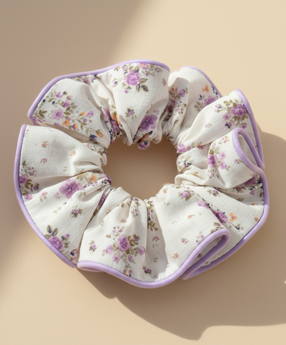 Roselle Cotton Scrunchies