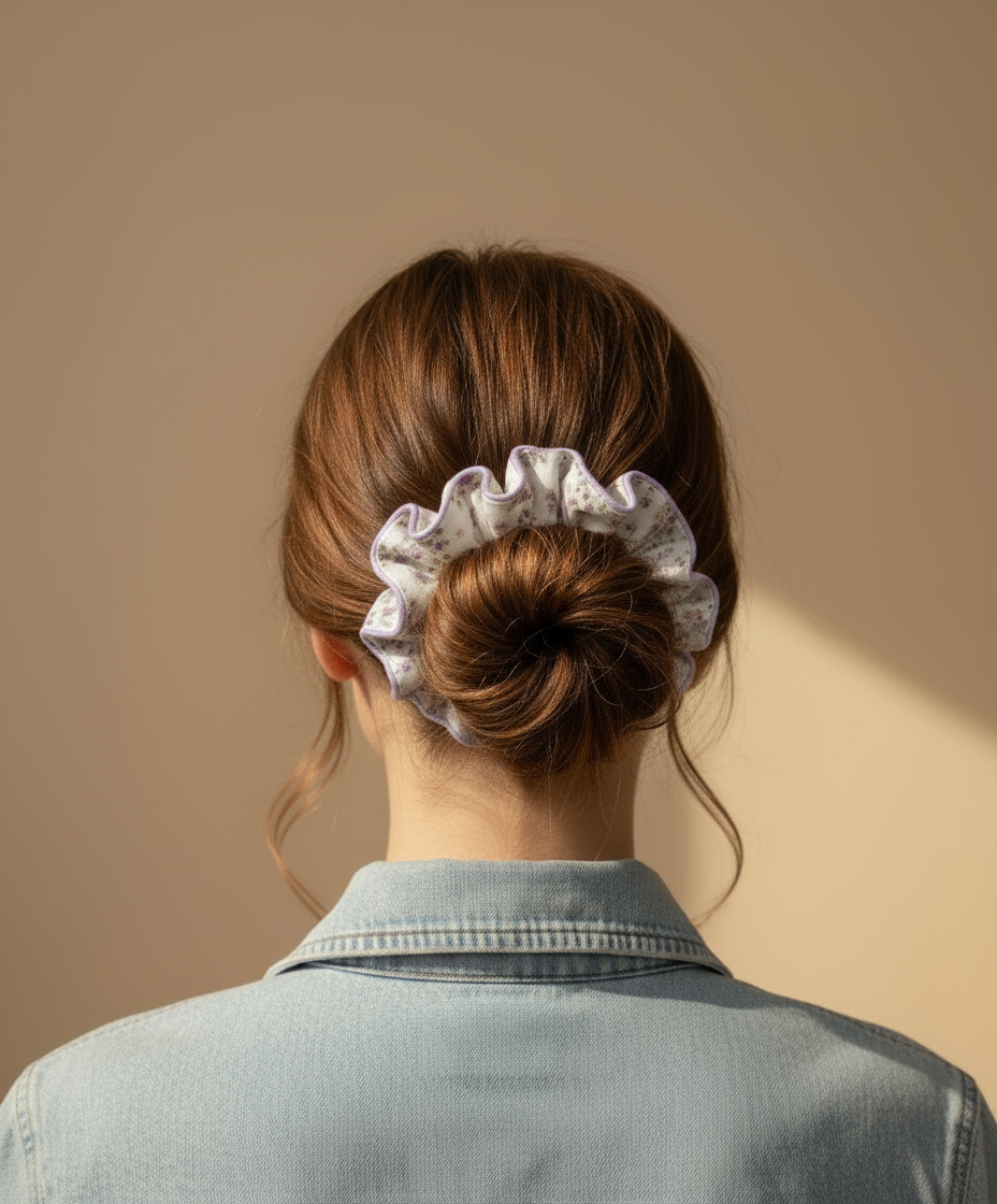 Roselle Cotton Scrunchies