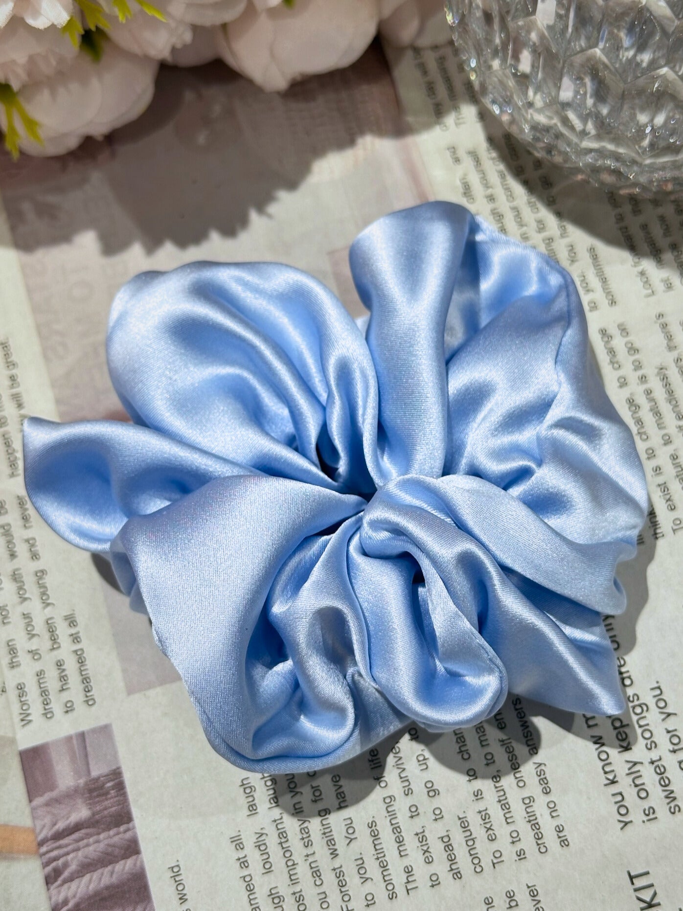 Large Dalia Mulberry Silk Scrunchies