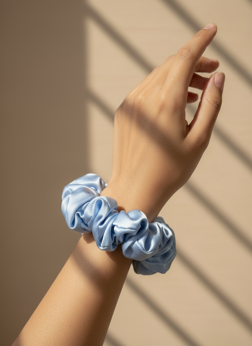 Large Dalia Mulberry Silk Scrunchies