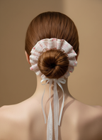 带蝴蝶结的蕾丝花边发带