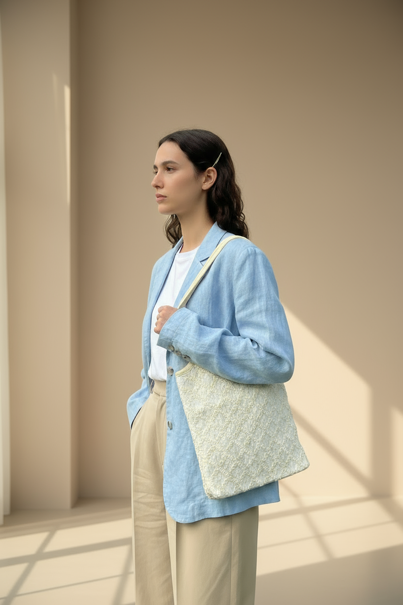 Large Lace Evelyne tote