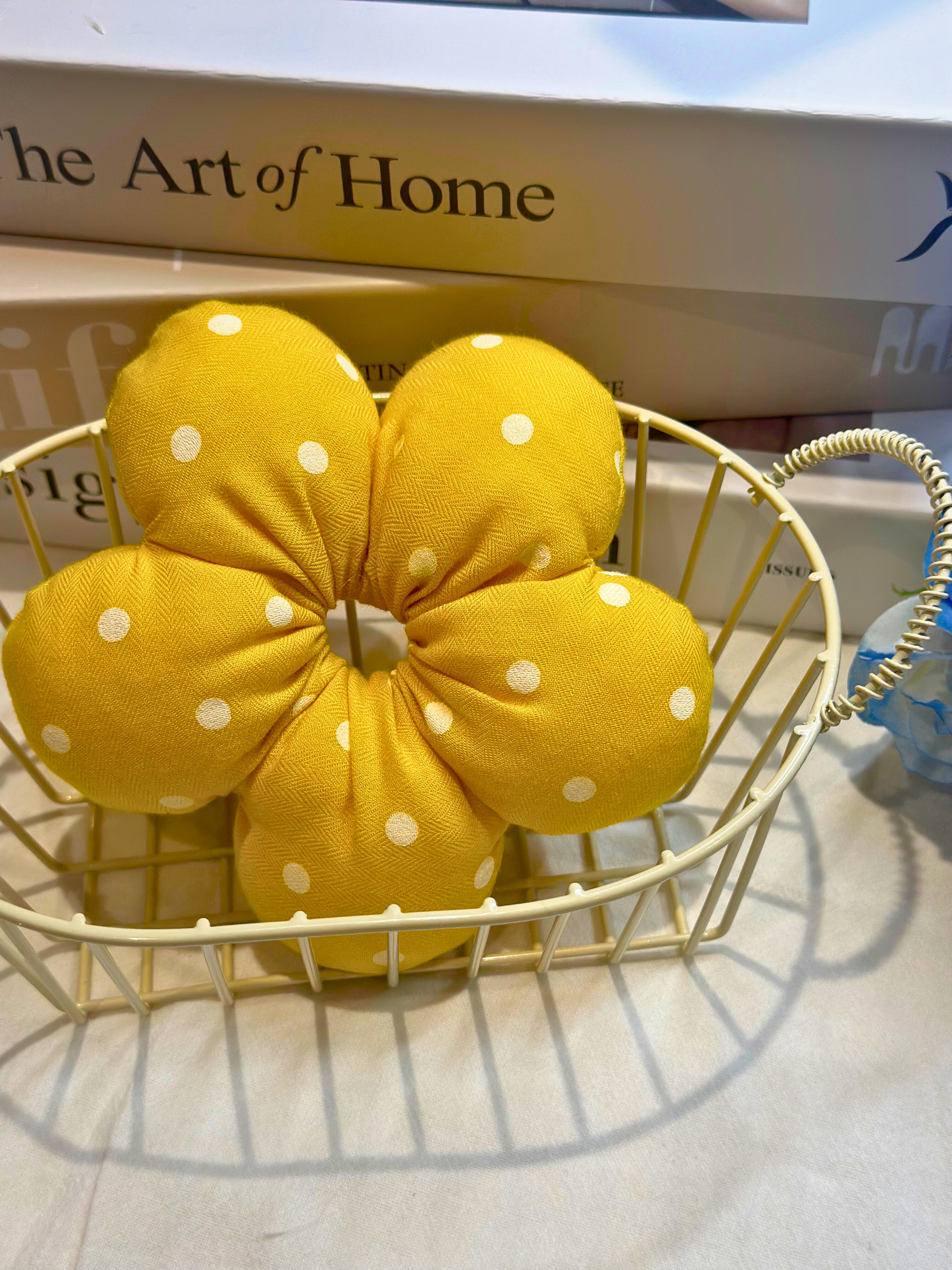 Poppy Flower Scrunchies