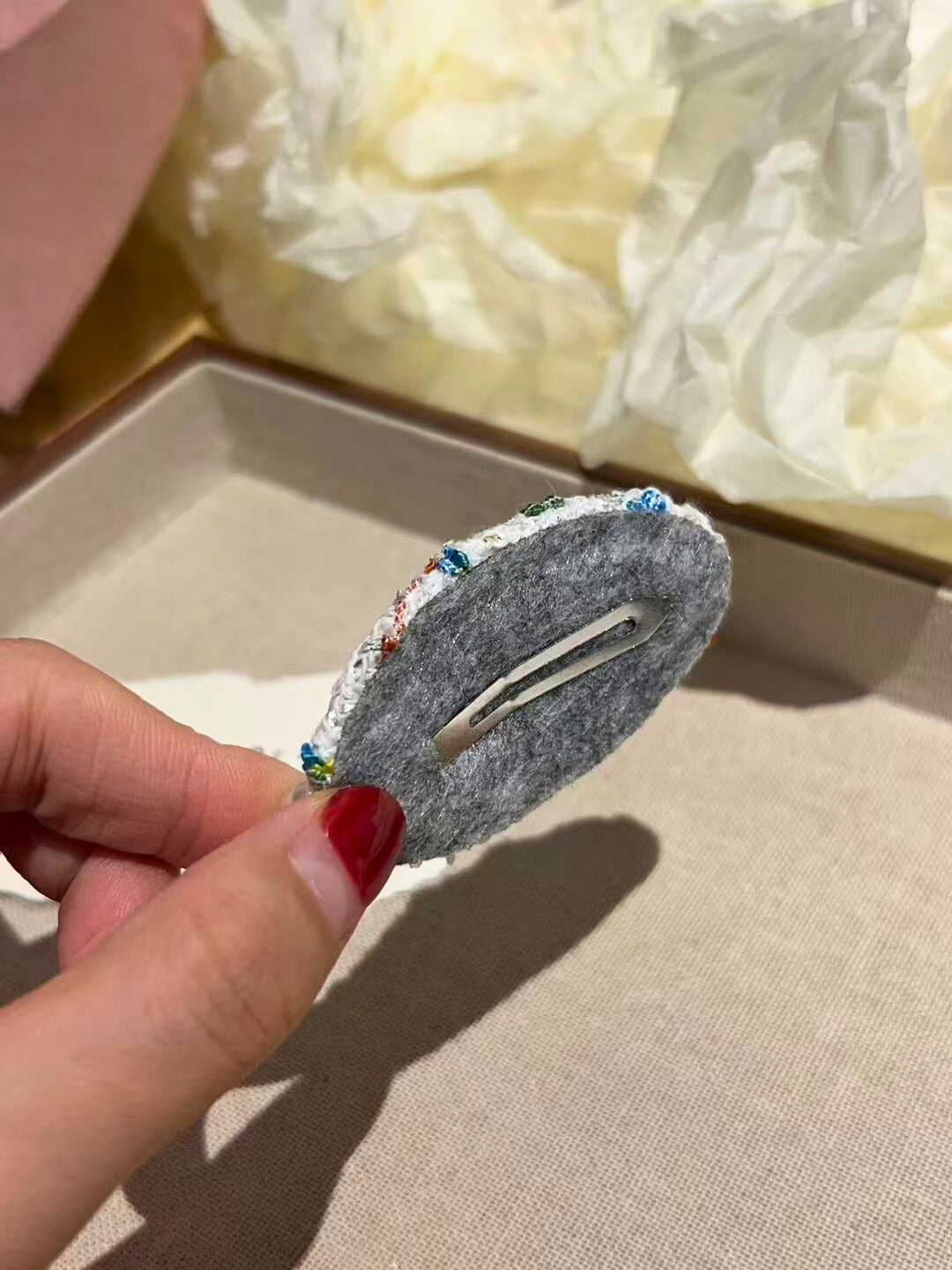 Sophia Tweed Bedazzled Clip