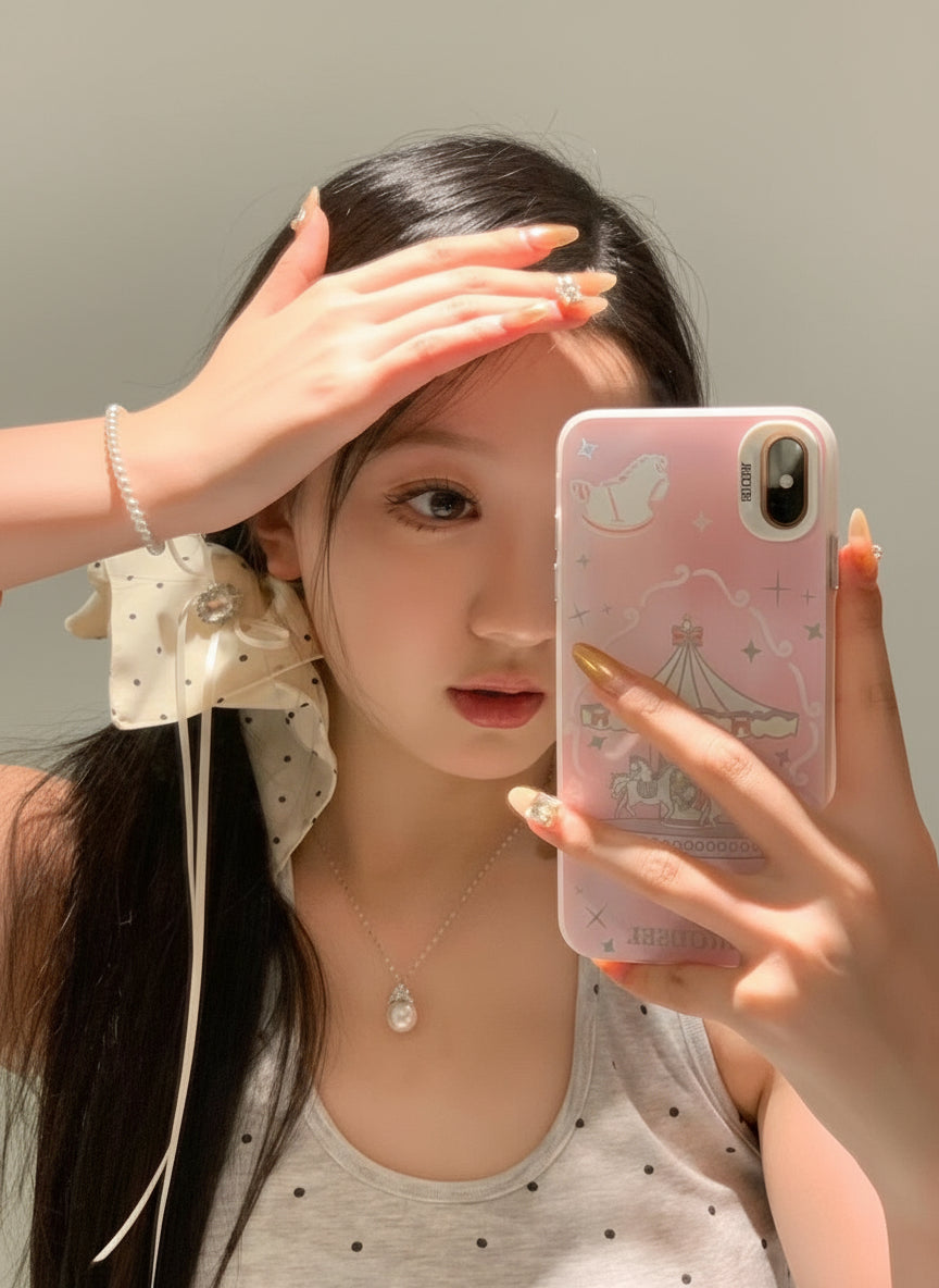 Polka Square Handkerchief Scrunchies