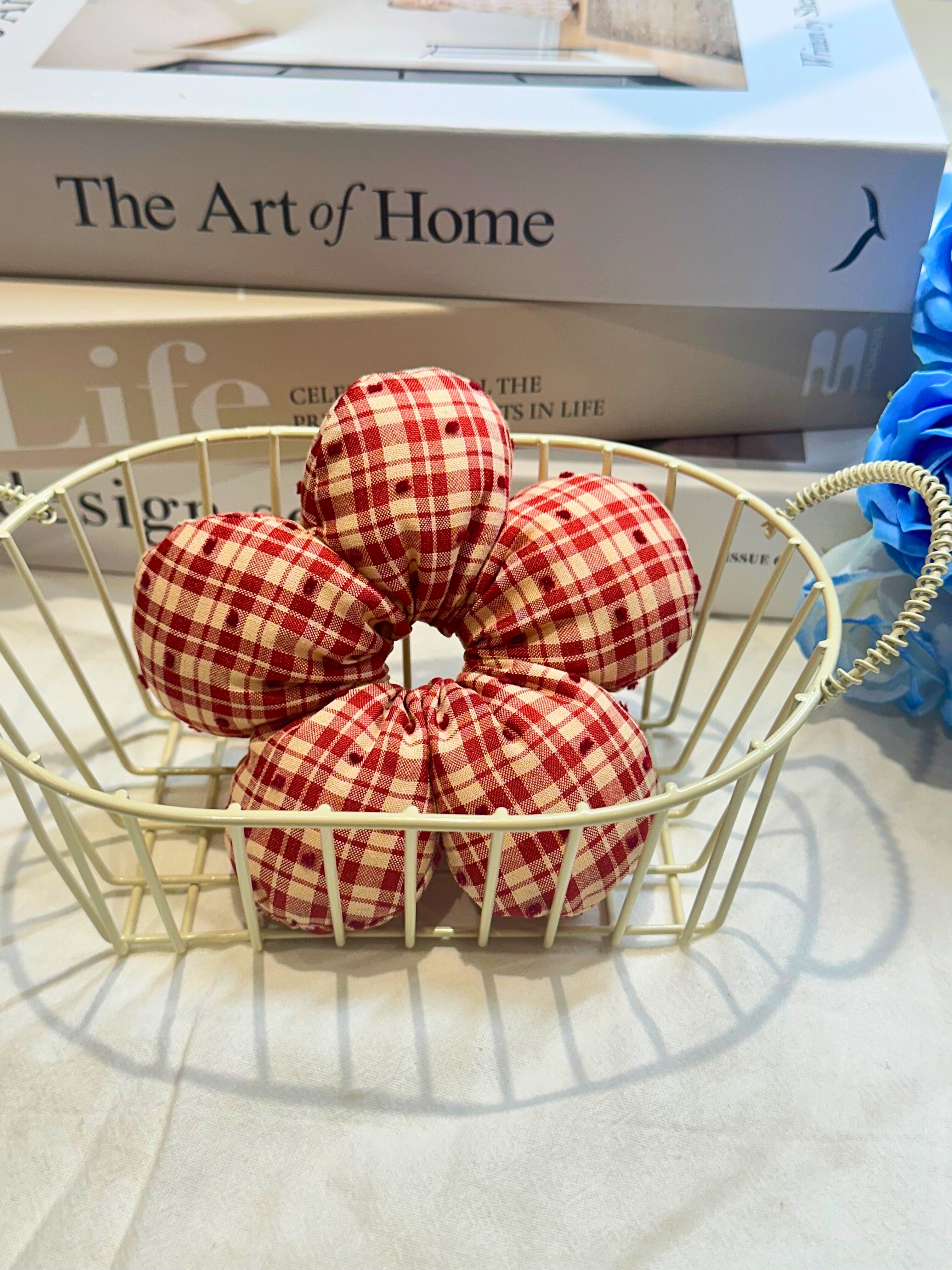 Poppy Flower Scrunchies