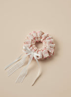 Laced Floral Scrunchies with Ribbon Bow