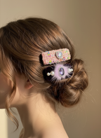 Nikki Pom Pom Velvet Bow