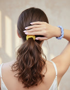 XS Dahlia mulberry Silk Scrunchies