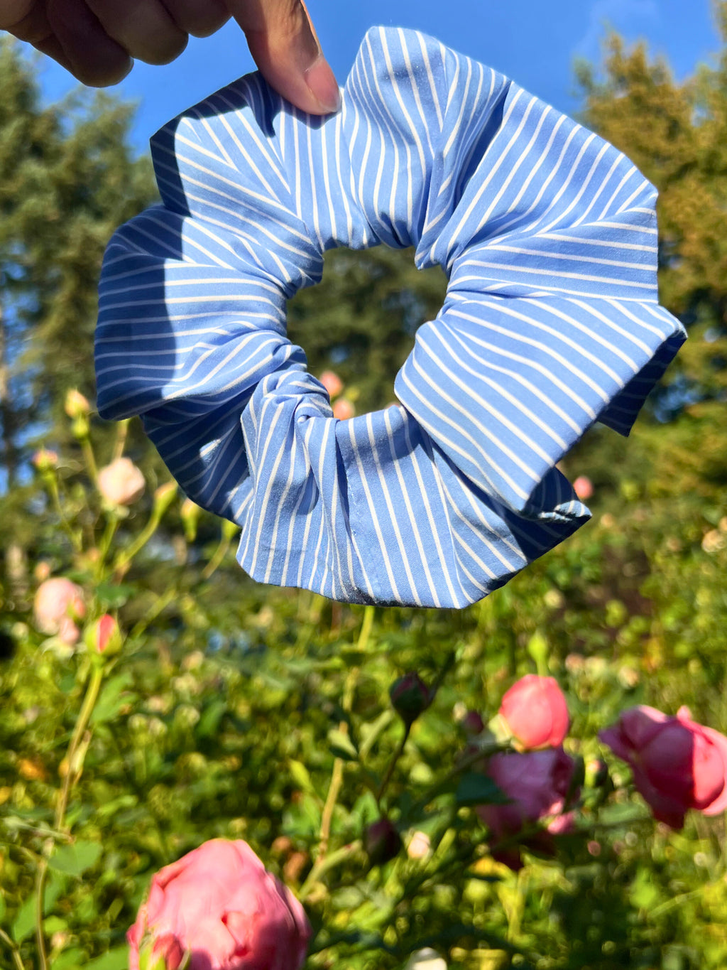 XL Una Striped Poplin Scrunchies