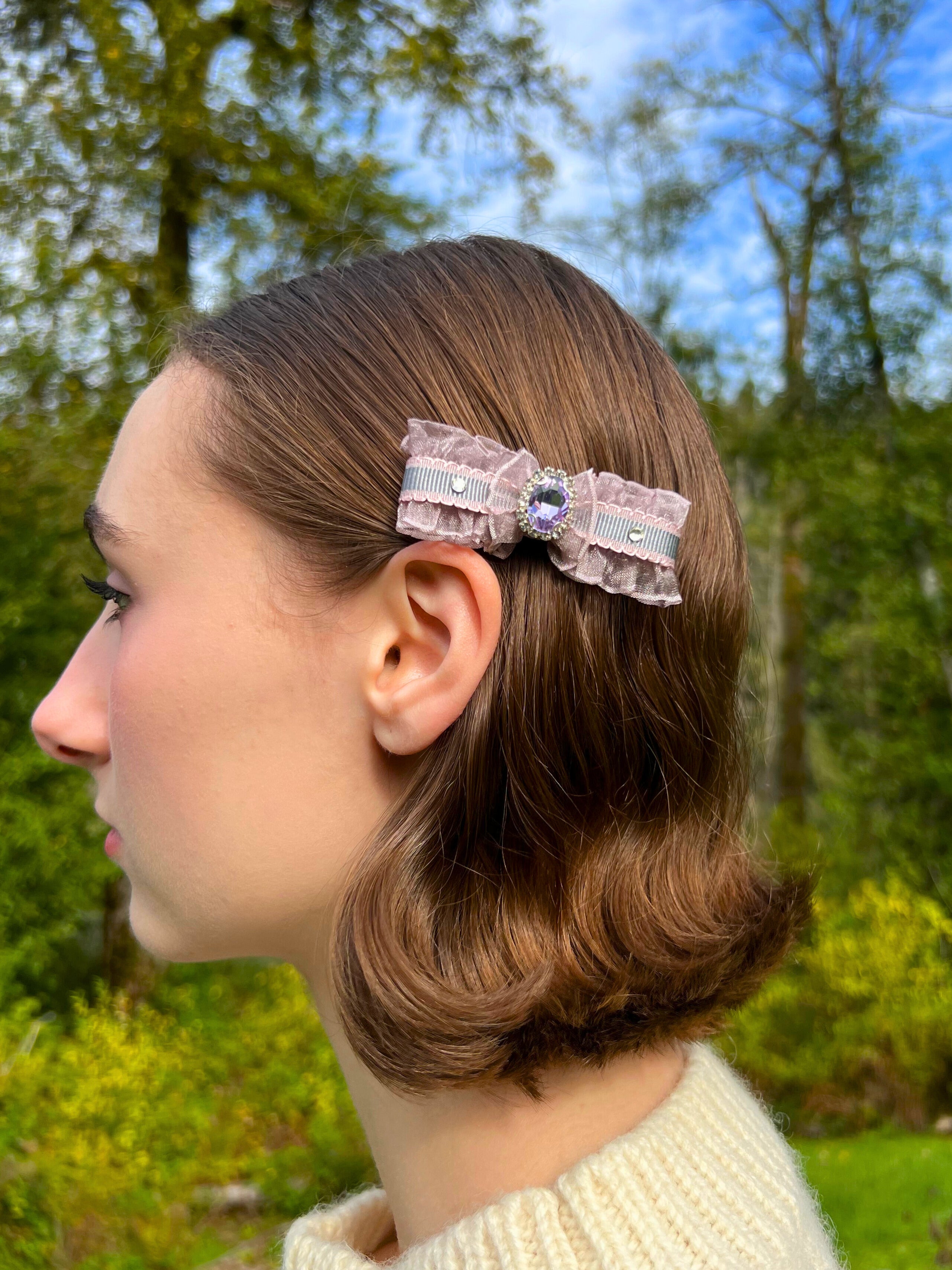 Leno Organza Butterfly Bow