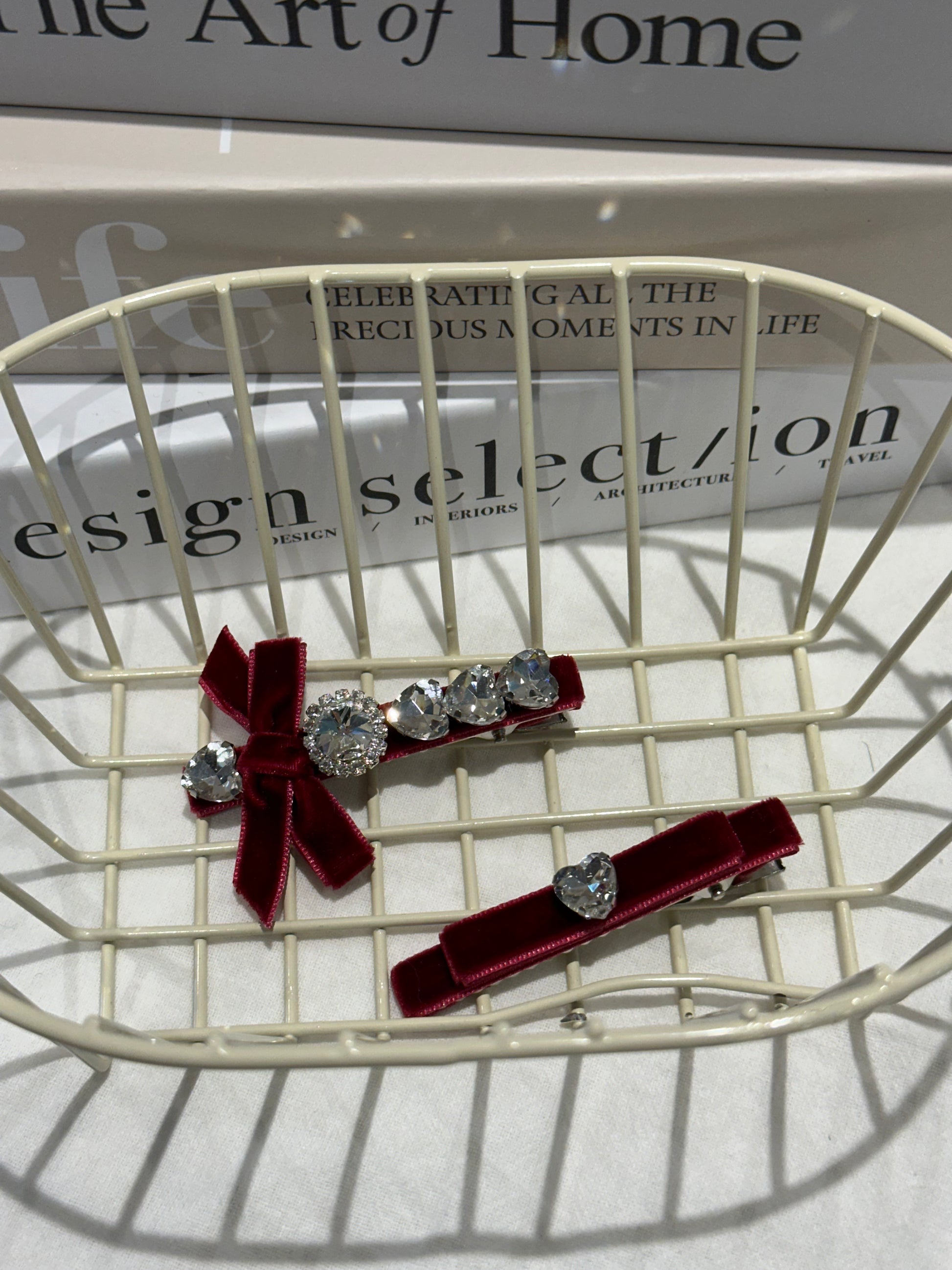 Rebecca Velvet Hair Clips Combo