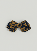 Leopard Layered Bow Barrette