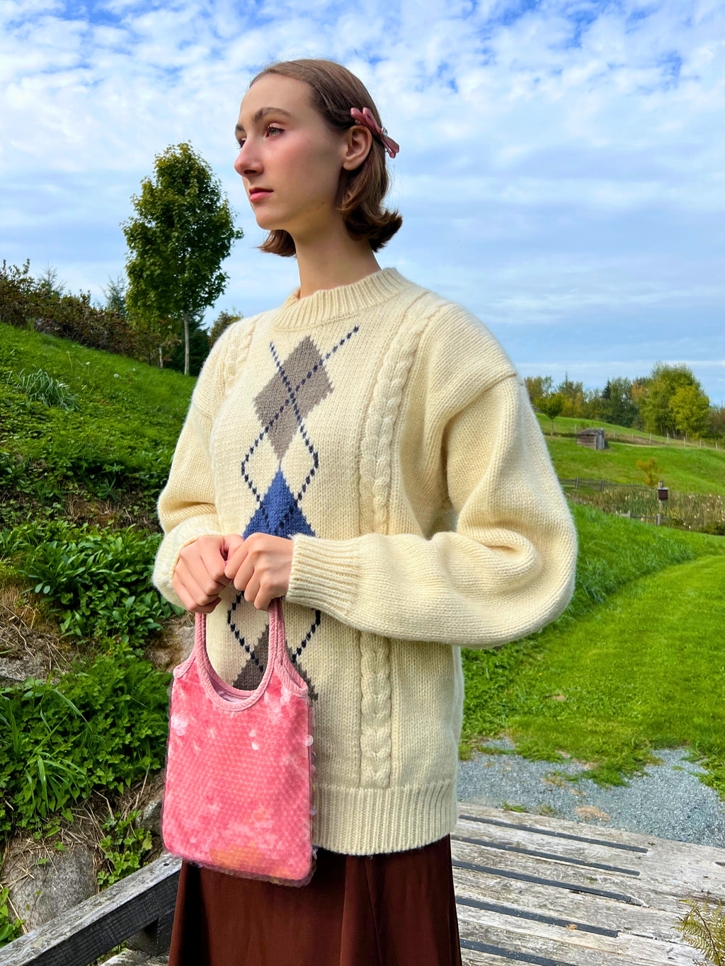 Mini Blush Sequins Evelyne Tote