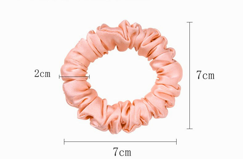 Small Dahlia Mulberry Silk Scrunchies