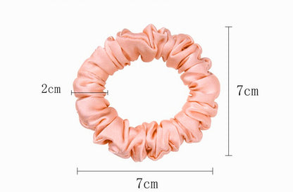 Small Dahlia Mulberry Silk Scrunchies