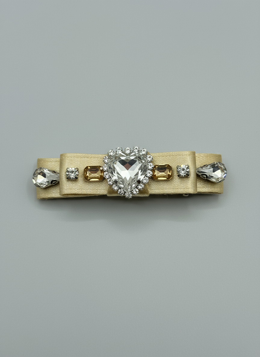 Goldie Bejewelled Flat Bow