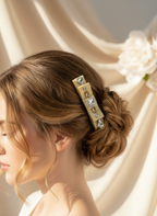 Goldie Bejewelled Flat Bow
