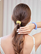 XS Dahlia mulberry Silk Scrunchies