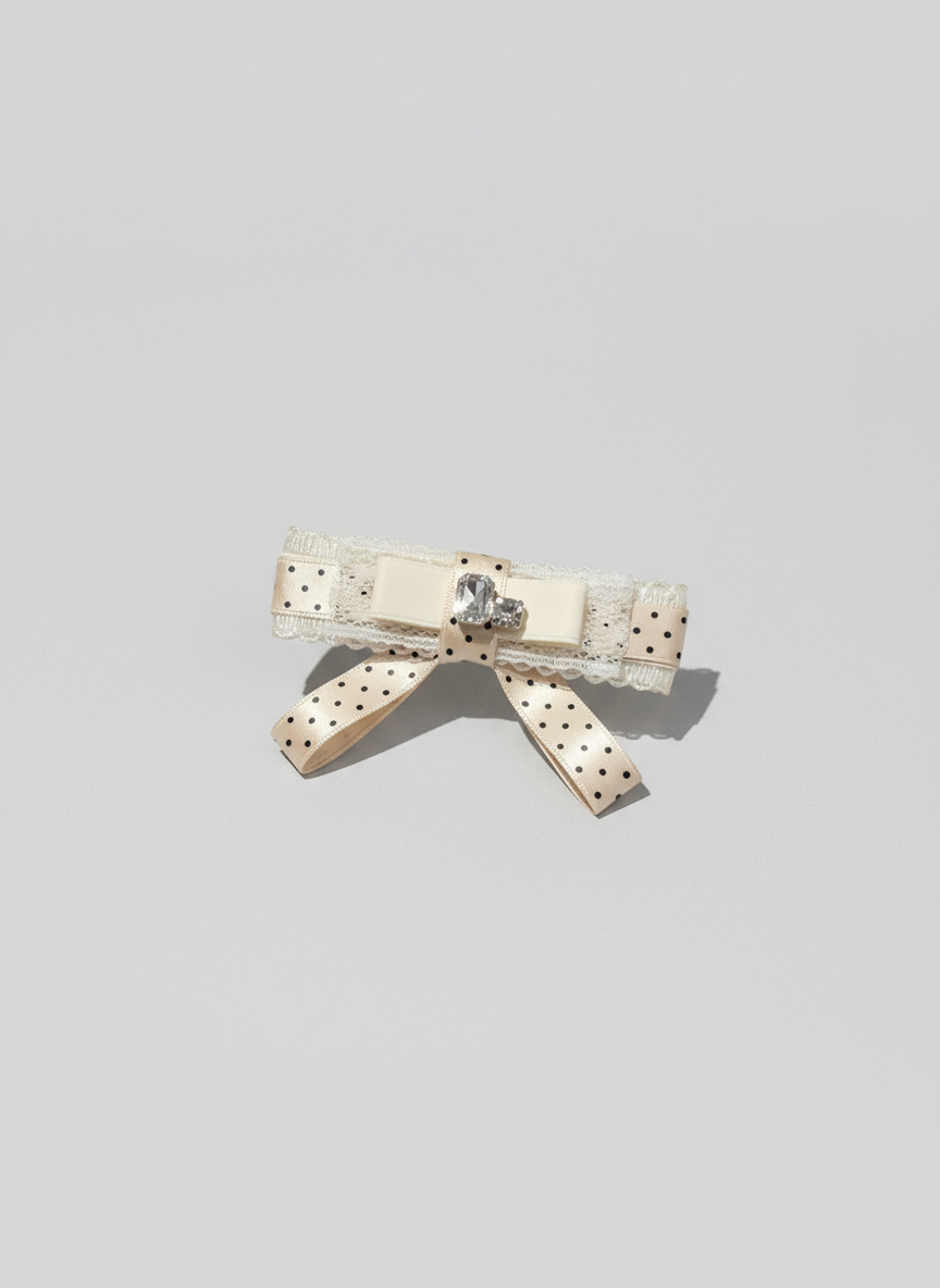 Blair Polka Dots Flat Bow