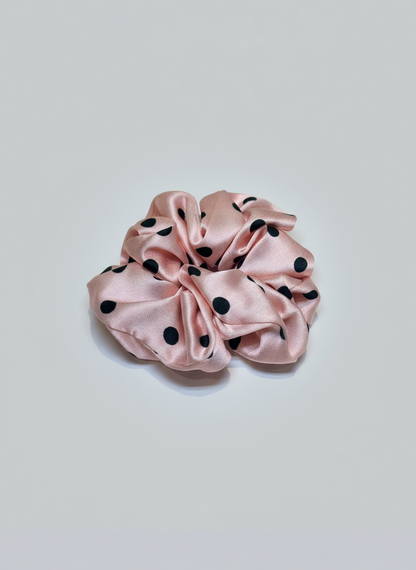 Medium Dahlia Mulberry Silk Scrunchies