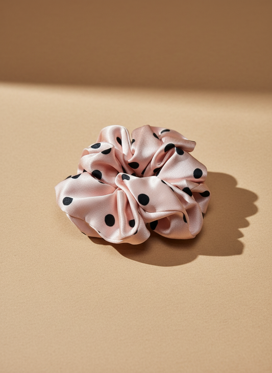 Medium Dahlia Mulberry Silk Scrunchies