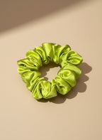 Small Dahlia Mulberry Silk Scrunchies