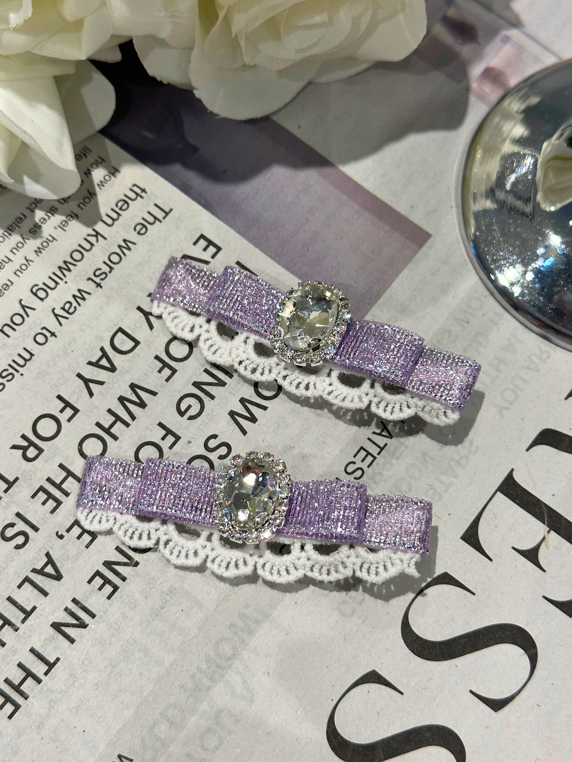 Lillian Shiny Bow Clip