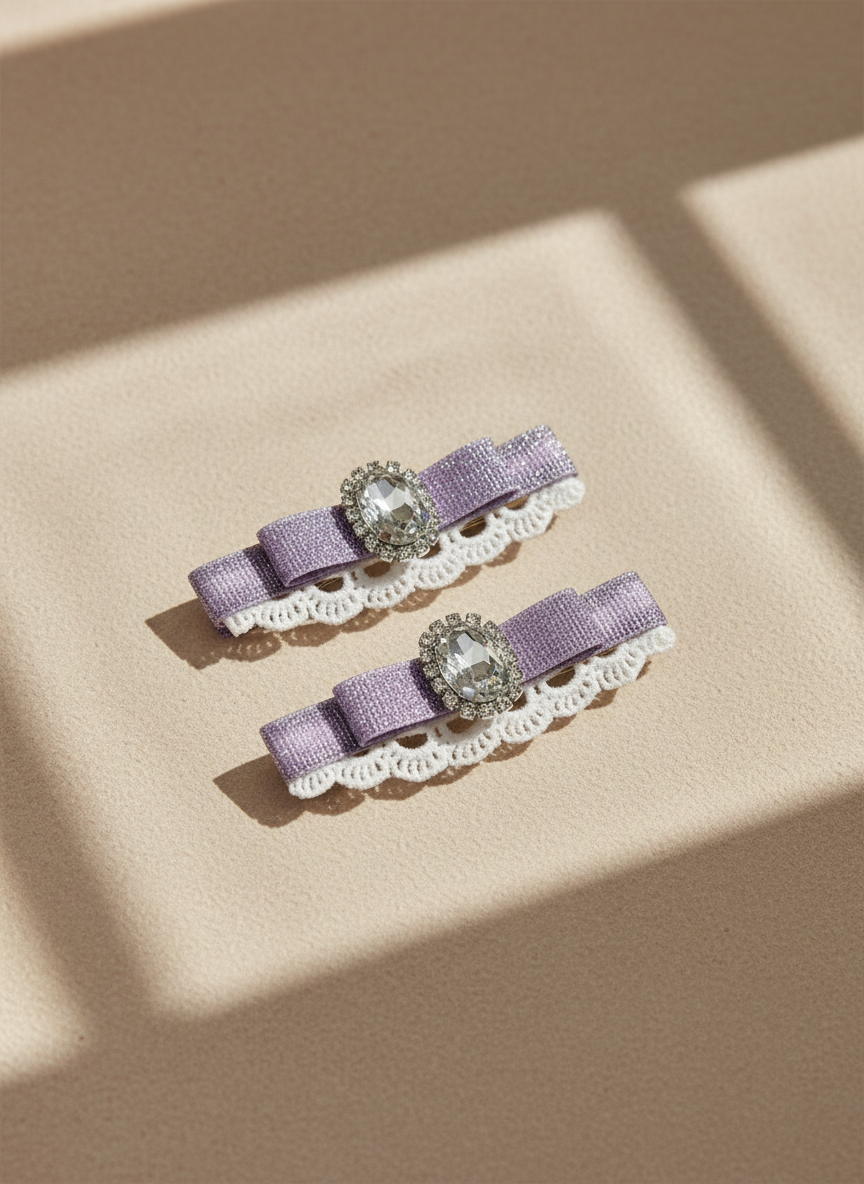 Lillian Shiny Bow Clip