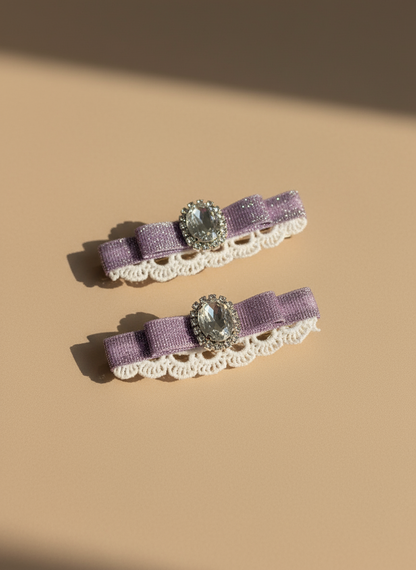 Lillian Shiny Bow Clip
