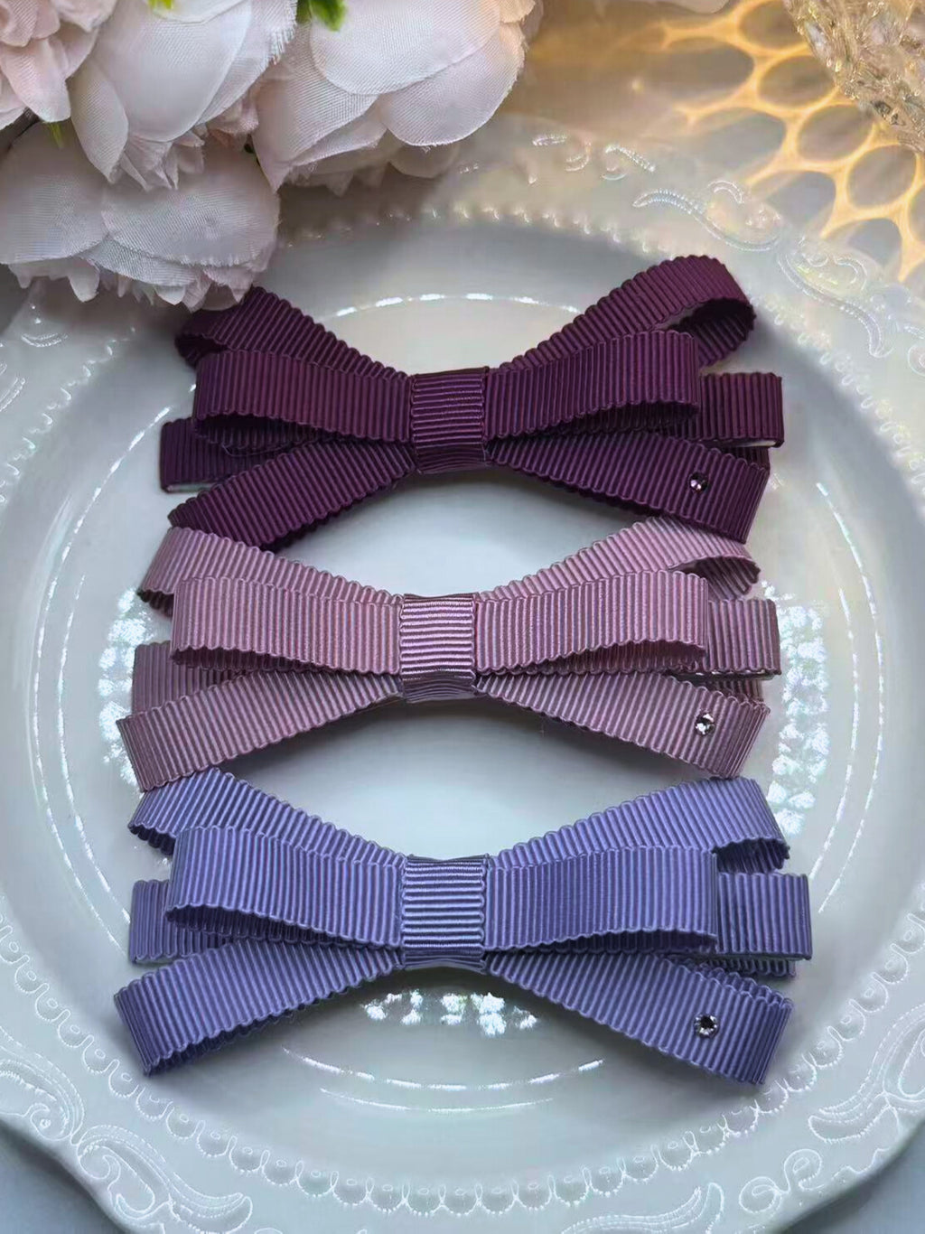 Tri-color Hair Clips Combo