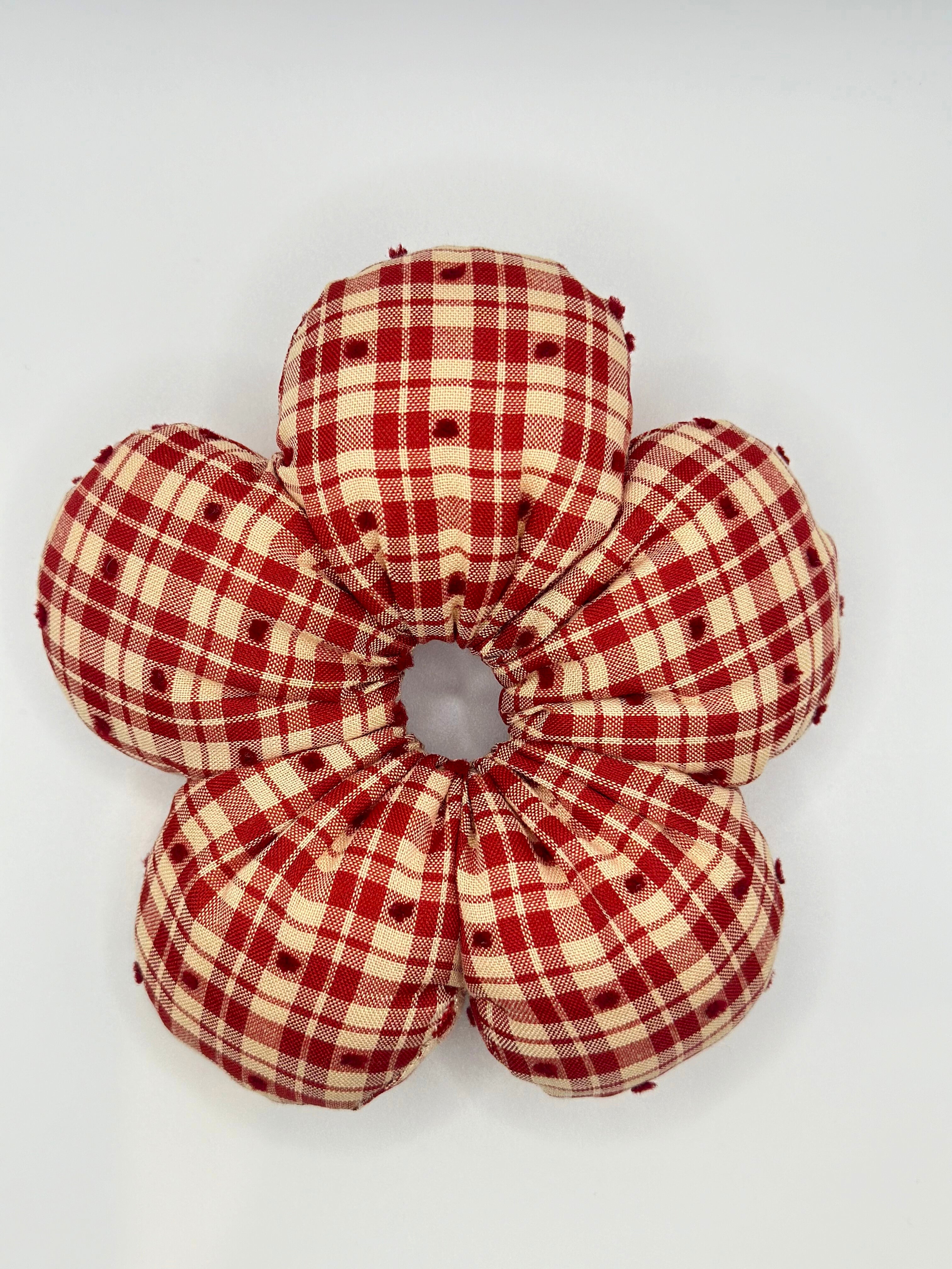 Poppy Flower Scrunchies