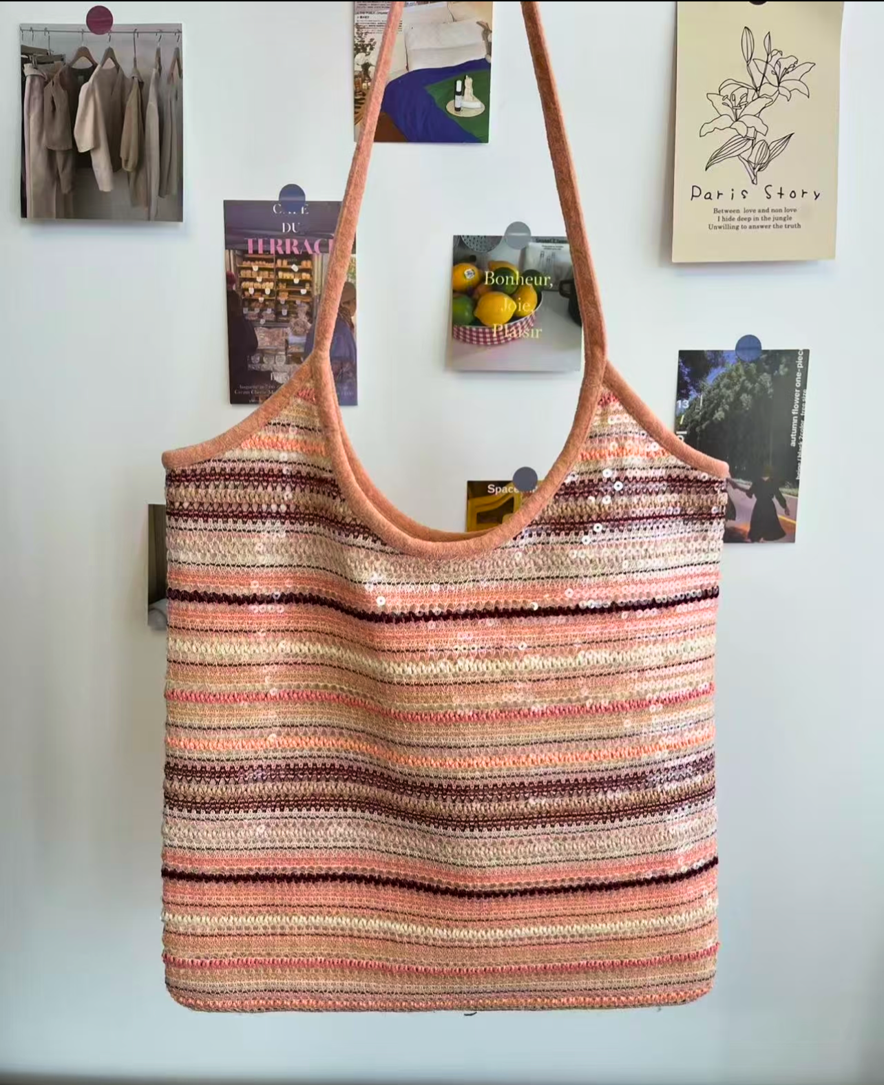 Large Sequins Evelyn Tote