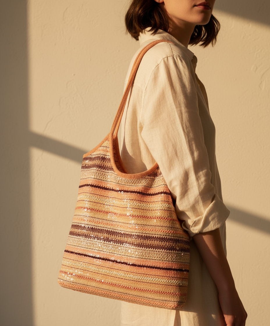 Large Sequins Evelyne Tote