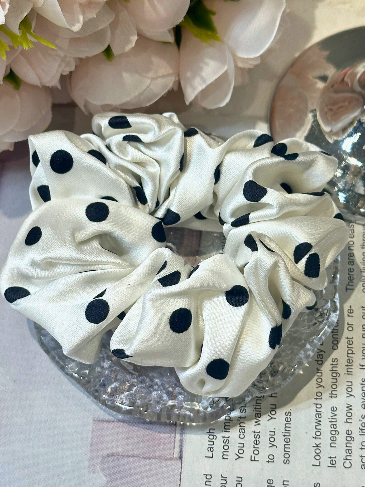 Medium Dahlia Mulberry Silk Scrunchies