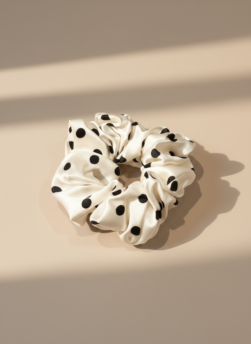 Medium Dahlia Mulberry Silk Scrunchies