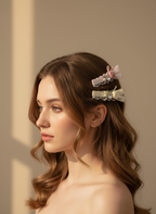 Hailey Rose Polka-Dot  Flat Bow