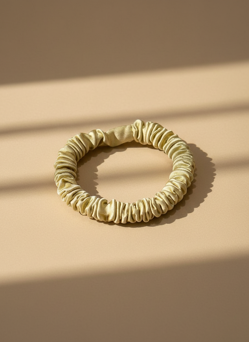 XS Dahlia mulberry Silk Scrunchies